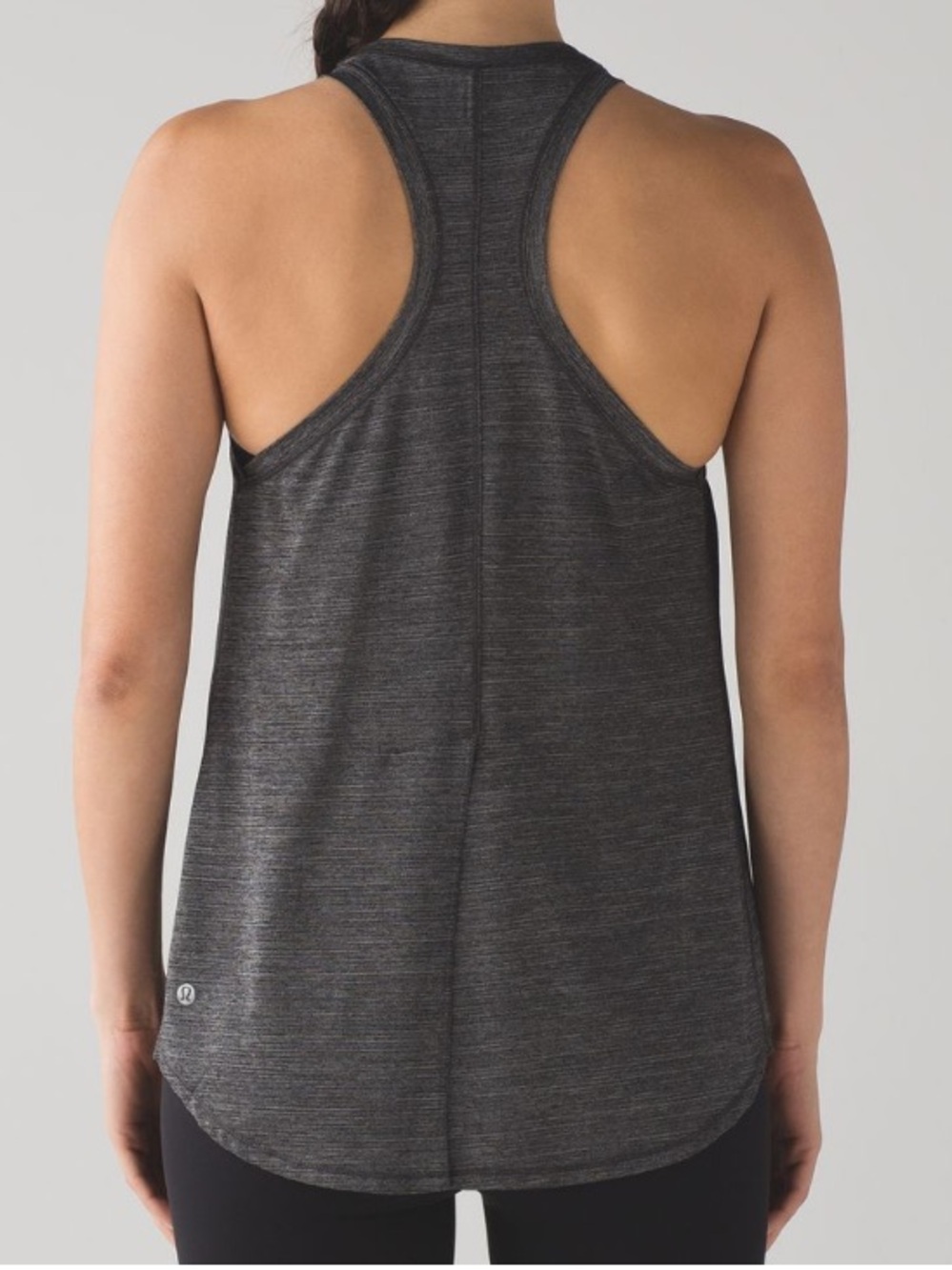lululemon athletica Hot Like Agni Singlet in Heathered Black Racerback Tank